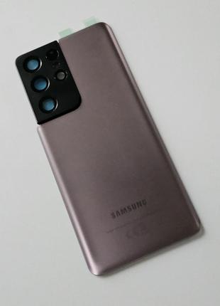 Задняя крышка Samsung Galaxy S21 Ultra 5G G998B со стеклом кам...