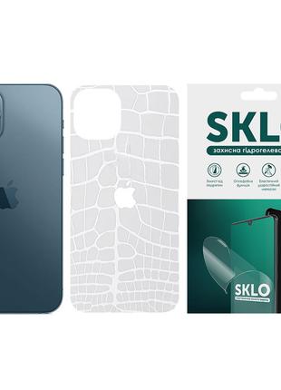 Захисна плівка SKLO Back (тил+лого) Transp. для Apple iPhone S...