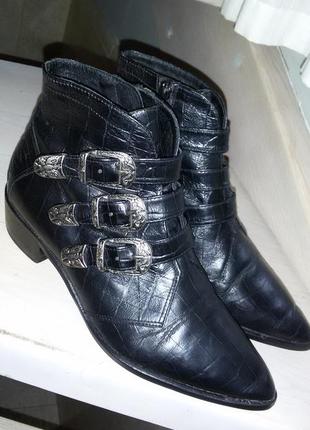 Billibi copenhagen -премиум бренд-ботинки кожаные 38 размера (...
