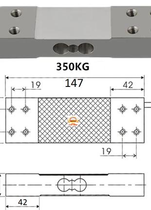 Тензодатчик 350кг (оригинал) №718/723/728/592 для весов 150кг,...