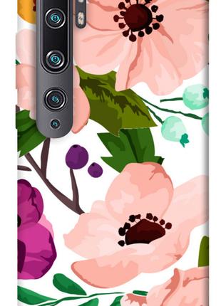 Чехол itsPrint Акварельные цветы для Xiaomi Mi Note 10 / Note ...