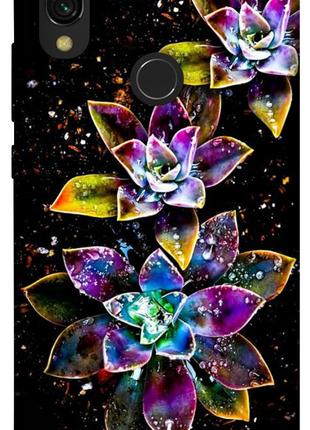 Чехол itsPrint Flowers on black для Xiaomi Redmi 7