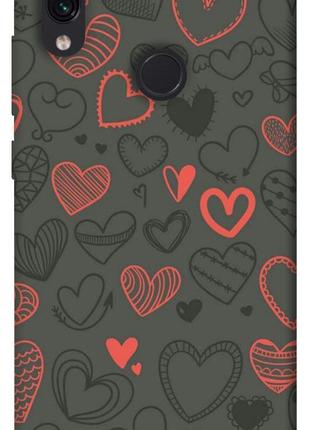 Чехол itsPrint Милые сердца для Xiaomi Redmi Note 7 / Note 7 P...