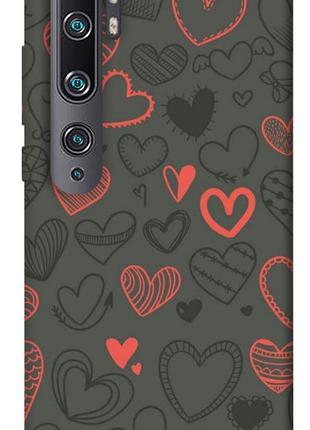 Чехол itsPrint Милые сердца для Xiaomi Mi Note 10 / Note 10 Pr...