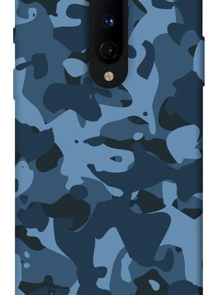 Чехол itsPrint Синий камуфляж для OnePlus 8