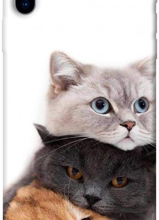 Чехол itsPrint Три кота для Apple iPhone X (5.8")
