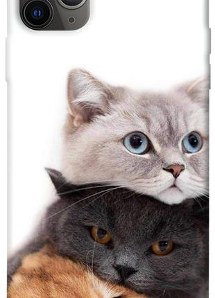 Чехол itsPrint Три кота для Apple iPhone 12 Pro (6.1")