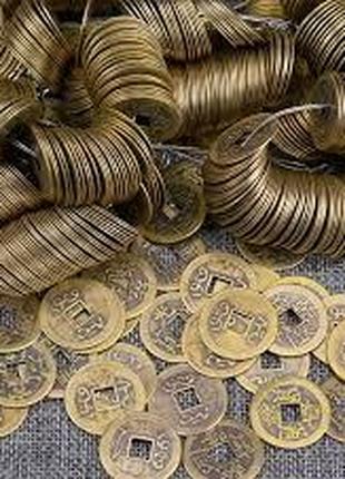 Медные монеты императоров династии Цин, 28 мм новодел, фэн-шуй...