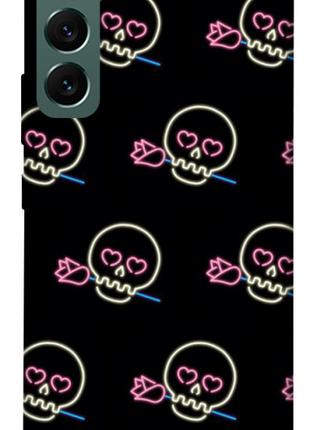 Чехол itsPrint Череп с розой для Samsung Galaxy S22