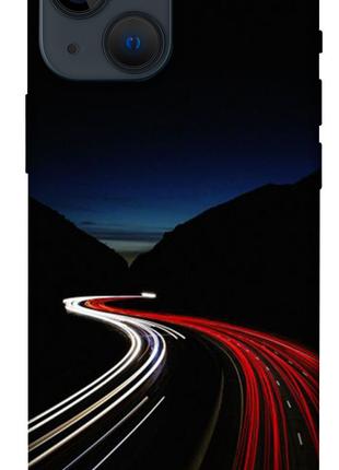 Чехол itsPrint Красно-белая дорога для Apple iPhone 13 mini (5...