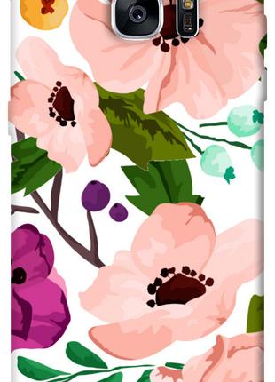 Чехол itsPrint Акварельные цветы для Samsung G935F Galaxy S7 Edge
