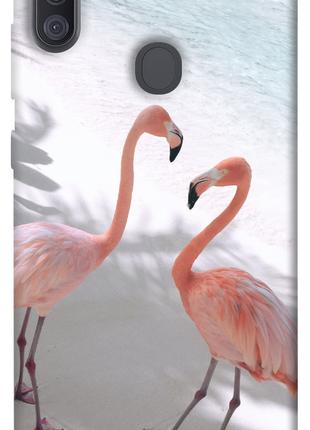 Чехол itsPrint Flamingos для Samsung Galaxy A11