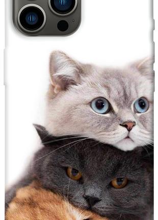 Чехол itsPrint Три кота для Apple iPhone 13 Pro Max (6.7")