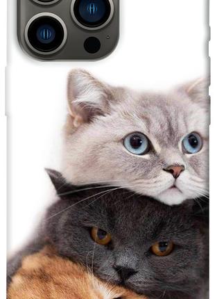 Чехол itsPrint Три кота для Apple iPhone 13 Pro (6.1")