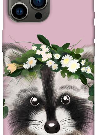 Чехол itsPrint Raccoon in flowers для Apple iPhone 13 Pro Max ...