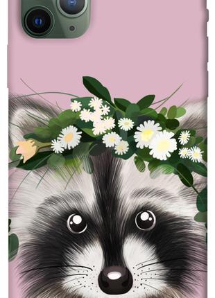 Чехол itsPrint Raccoon in flowers для Apple iPhone 11 Pro Max ...