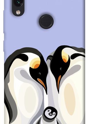 Чехол itsPrint Penguin family для Xiaomi Redmi Note 7 / Note 7...