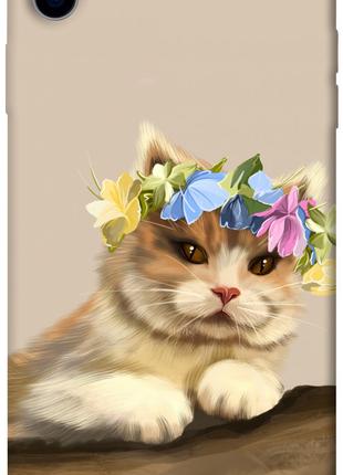 Чехол itsPrint Cat in flowers для Apple iPhone XS Max (6.5")