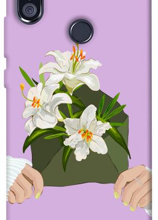Чехол itsPrint Flower message для Xiaomi Redmi Note 5 Pro / No...
