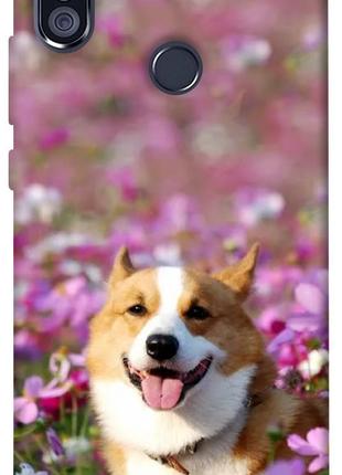Чехол itsPrint Корги в цветах для Xiaomi Redmi Note 5 Pro / No...