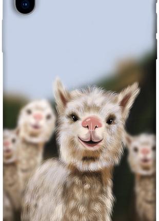 Чехол itsPrint Funny llamas для Apple iPhone X (5.8")