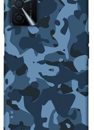 Чехол itsPrint Синий камуфляж для Oppo A54s