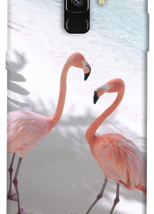 Чехол itsPrint Flamingos для Samsung A530 Galaxy A8 (2018)