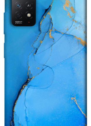 Чехол itsPrint Синий с золотом для Xiaomi Redmi Note 11 Pro 4G/5G