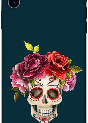 Чехол itsPrint Flower skull для Apple iPhone X (5.8")