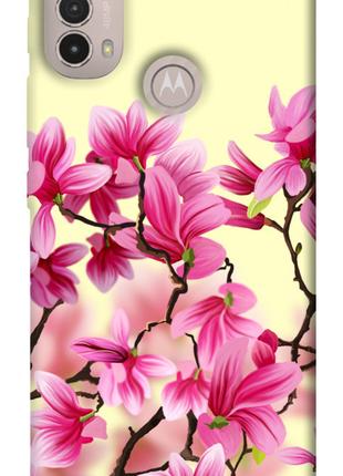 Чехол itsPrint Цветы сакуры для Motorola Moto E40