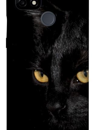 Чехол itsPrint Черный кот для Realme C21
