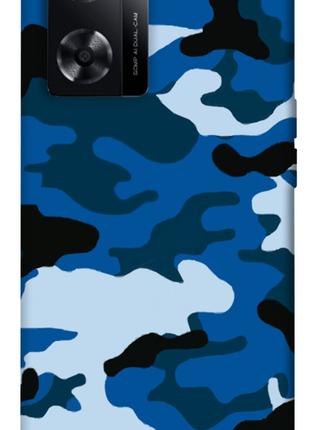 Чехол itsPrint Синий камуфляж 3 для Oppo A57s