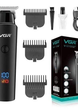 Тример для волосся VGR V-937, з USB-кабелем для зарядки, світлоді