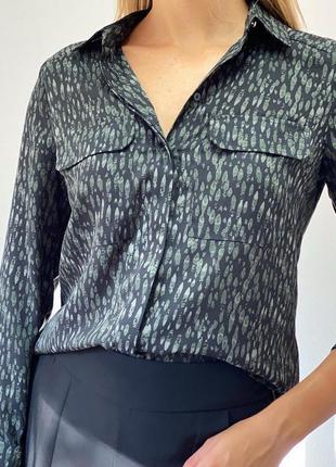 Длинная женская рубашка блуза, туника 48-50 размер