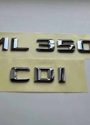 Шильдик Надпись Багажника Мерседес, Mercedes ML350 CDI, W163, ...