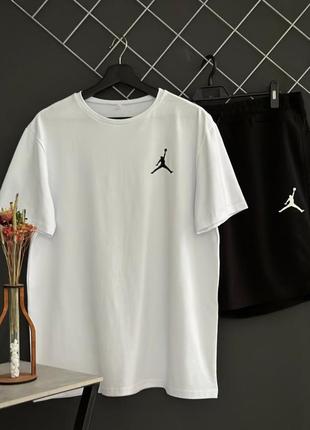 Летний комплект jordan футболка + шорты