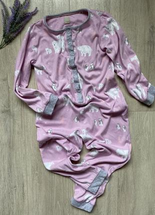 Пижама для девочки john lewis 9 лет домашняя одежда кигуруми слип