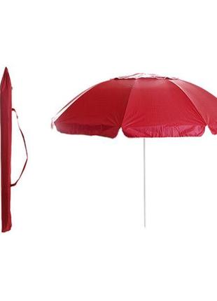 Зонт пляжный с наклоном и клапаном 2,2м (19/22) красный, 96080...