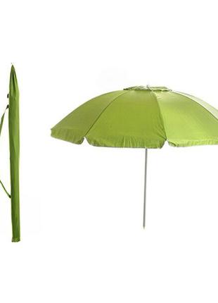 Зонт пляжный с наклоном и клапаном 2м (19/22) зеленый, 960801 ...