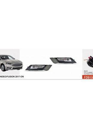 Фары доп.модель Ford Fusion 2017-18/FD-915LED/эл.проводка (FD-...