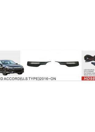 Фары доп.модель Honda Accord/2016-17/HD-986L/U.S TYPE/LED/эл.п...