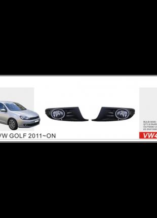 Фары доп.модель VW Golf-VI 2011-12/VW-469W/эл.проводка