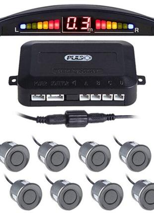 Парктроник Pulso LP-10180/LED/8 датчиков D=22mm/коннектор/grey...
