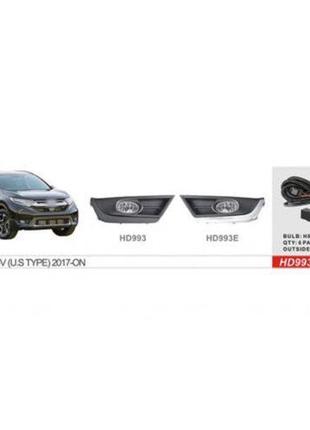 Фары доп.модель Honda CRV/2017-/HD-993E-W/эл.проводка (HD-993E-W)
