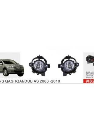 Фари доп.модель Nissan Qashqai 2008-10/NS-295-W/H11-55W/ел. пр...