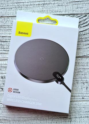 Беспроводная зарядка Baseus BS-W526 Wireless Charger Digital L...