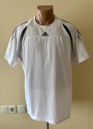 Футболка Adidas белого цвета, реглан Размер xxl