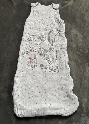 Спальник детский спальный мешок утепленный с рисунком