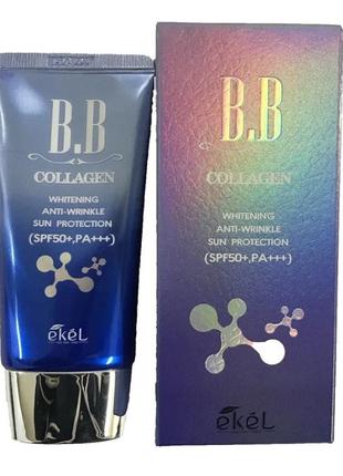 Ekel collagen bb cream 50ml spf50+ pa+++ крем для обличчя з ко...