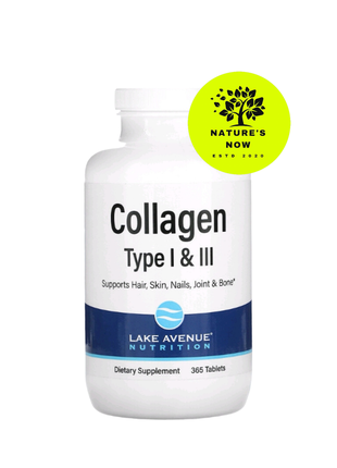 365 таблеток/колаген 1 і 3 тип із вітаміном с — 1000 мг/lake a...